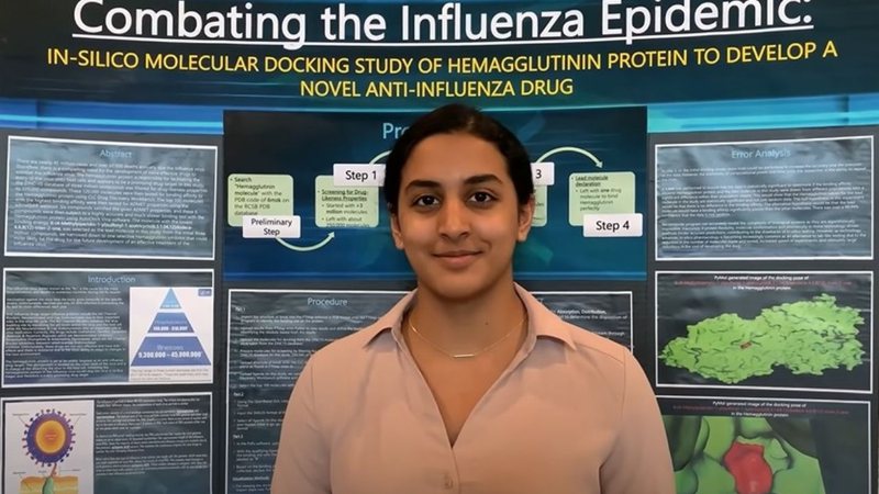 Garota de 14 anos, ganha o maior prêmio de ciências pela descoberta de moléculas de coronavírus, no Texas