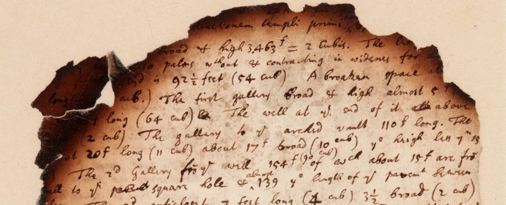 Anotações da 'Grande Pirâmide' queimada revelam a pesquisa de Isaac Newton sobre o apocalipse